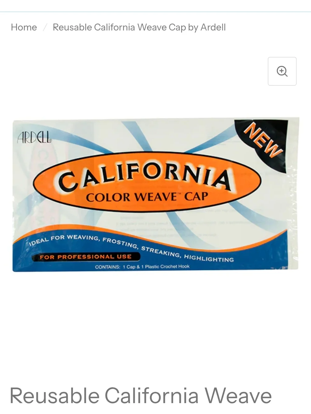 Ardell Orange and Blue California Color Weave Cap